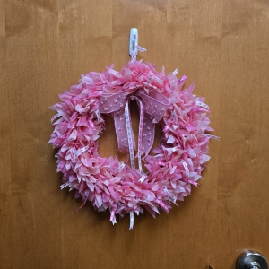 Primary image for the Handmade Breast Cancer Awareness Wreath Auction Item