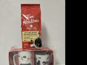 Primary image for the Tim Hortons Original Blend Medium Roast Coffee with Big & Little Bear Mugs Auction Item