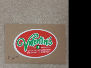 Primary image for the Item #8 Valentini's $50.00 Gift Card Auction Item