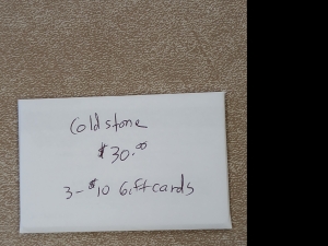 Primary image for the Item #35 Coldstone Creamery Gift Cards Auction Item