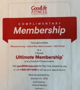 Primary image for the 45 - GoodLife 3 Month Membership Auction Item
