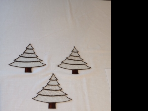Primary image for the Item #49 Three Stained Glass Christmas Tree Ornaments Auction Item