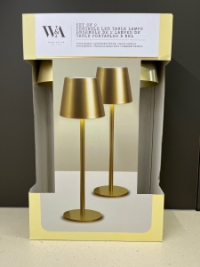 Primary image for the 25 - Set of 2 Portable LED Table Lamps Auction Item