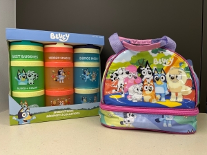 Primary image for the 29 - BLUEY Snack Stacks and Bag Auction Item