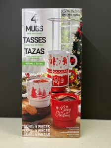 Primary image for the 37 - Set of 4 Mugs with Wire Stand Auction Item