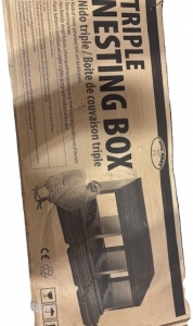 Primary image for the Triple Nesting Box , galvanized steel and sturdy plastic- damaged pkg Auction Item