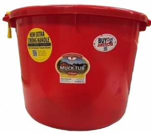 Primary image for the Muck Tub, 70 quart, red - damage: scuffs & scratches Auction Item