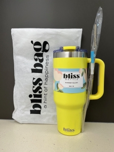 Primary image for the 68 - Bliss Bottle 40oz Tumbler with Straw and Brush Auction Item