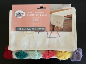 Secondary image for the 96 - Pink Coffee Mugs, Starbucks Peppermint Mocha Coffee, and Festive Table Runner  Auction Item