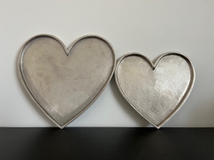 Primary image for the 131 - Set of Silver Heart Trays Auction Item