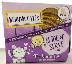 Primary image for the Weruva (CAT) Pate, Slide N Serve, beef & salmon, 12 x 2.8 oz damage: pkg Auction Item