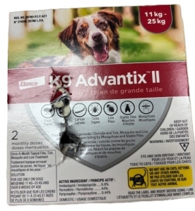 Primary image for the K9 Advantix II for Dogs 11 kg - 25 kg,  - damaged pkg Auction Item