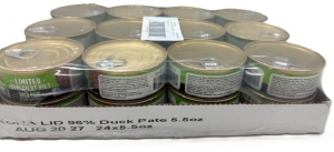 Primary image for the Koha (CAT) Duck Pate 24 x 5.5oz - damaged pkg, cans, labels Auction Item