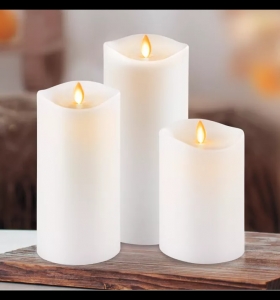 Primary image for the 154 - Luminara Real Flame Effect Candle Set Auction Item