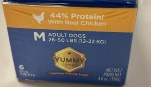 Secondary image for the Yummy Combs for dogs with real chicken, M 6 x 4.8oz - short dated: 2/22/2026  and 1/27/2026 Auction Item