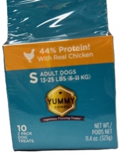 Secondary image for the Yummy Combs for dogs with real chicken, S 10 x 11.4oz - short dated: 2/22/2026 Auction Item