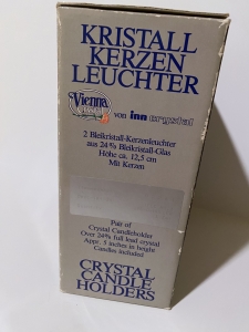 Secondary image for the Pair of Lead Crystal Candlestick holders Auction Item