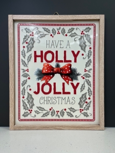 Primary image for the 160 - Holly Jolly Christmas Sign  Auction Item