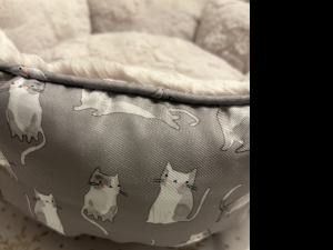 Secondary image for the Fringe Plush and Cozy Cat Bed Auction Item