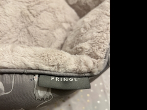 Secondary image for the Fringe Plush and Cozy Cat Bed Auction Item