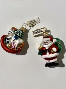 Secondary image for the Crate and Barrel Christmas Ornaments Auction Item