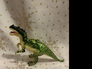 Primary image for the Robert Stanley Dinosaur T-Re Raptor Glass Christmas Ornament Auction Item