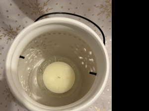 Secondary image for the Snowflakes, Ceramic Candle De Auction Item