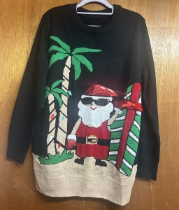 Primary image for the Womans XL Crazy Santa sweater Auction Item