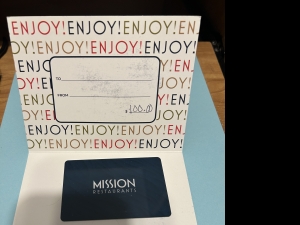 Primary image for the $100 Gift Certificate to Mission Restaurant Auction Item