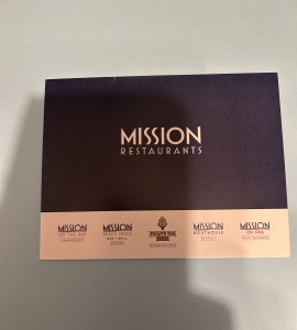 Secondary image for the $100 Gift Certificate to Mission Restaurant Auction Item