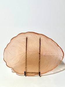 Primary image for the  Mikasa Frosted Peach Leaf Serving Platter Auction Item