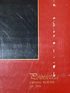 Secondary image for the Tuscany Holiday Collection Pointsettia Platter Auction Item