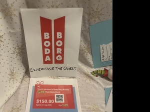 Primary image for the $150 Boda Borg Experience the Quest Gift Cert Auction Item