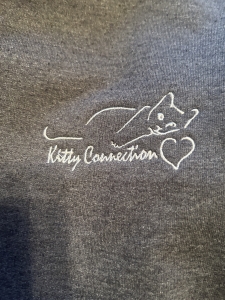 Secondary image for the Kitty Connection Dark Gray Hoodie S-S Auction Item