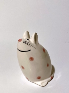 Secondary image for the Cat Figure With Pink Polka Dots Auction Item
