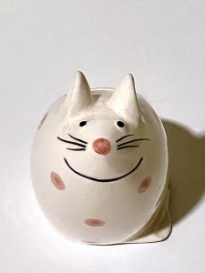 Primary image for the Cat Figure With Pink Polka Dots Auction Item