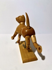 Secondary image for the Articulated Wooden Cat Mannequin Auction Item