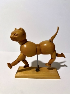 Secondary image for the Articulated Wooden Cat Mannequin Auction Item