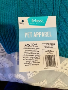 Secondary image for the Frisco Pet Sweater xx-Large Auction Item