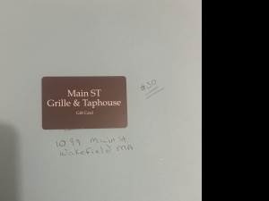 Primary image for the  $30 Gift Card to Main Street Grille & Taphouse Auction Item