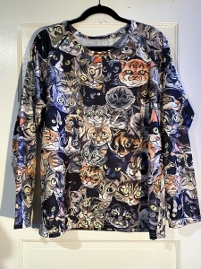 Primary image for the Look At These Faces! Long Sleeve Cat Shirt Auction Item