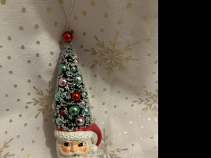 Primary image for the Retro Santa Mug w/Sisal Tree Ornament Auction Item