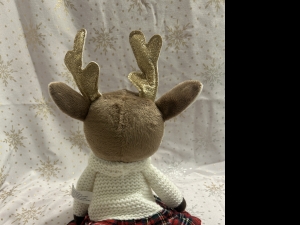 Secondary image for the Sitting Reindeer Doll Auction Item