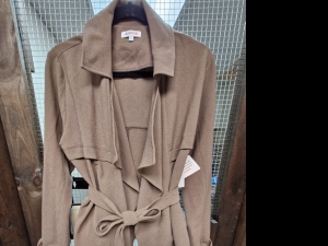 Primary image for the Women's tan Just Fab tie front blazer,, size L Auction Item