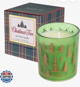 Primary image for the Romiie Zoi Christmas Scented Candle 6 oz Soy Wax, Christmas Auction Item