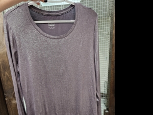 Primary image for the Women's, Apt 9, long sleeve sparkly top, size L Auction Item