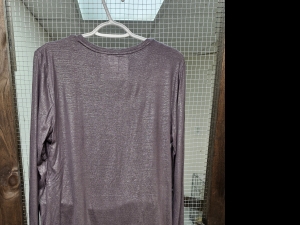 Secondary image for the Women's, Apt 9, long sleeve sparkly top, size L Auction Item
