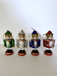 Primary image for the 4 Christmas Nutcracker Ornaments from Crate and Barrel Auction Item