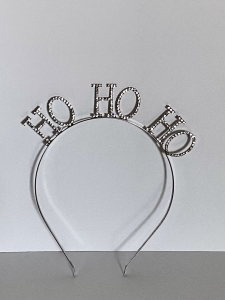 Primary image for the Ho Ho Ho Silver Rhinestone Headband Auction Item