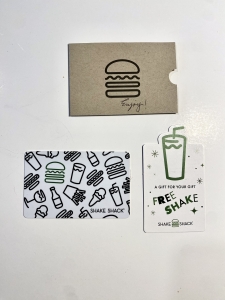 Primary image for the shake Shake 50.00 Gift Card Plus Free Milkshake Auction Item